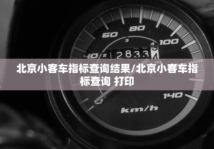 北京小客车指标查询结果/北京小客车指标查询 打印