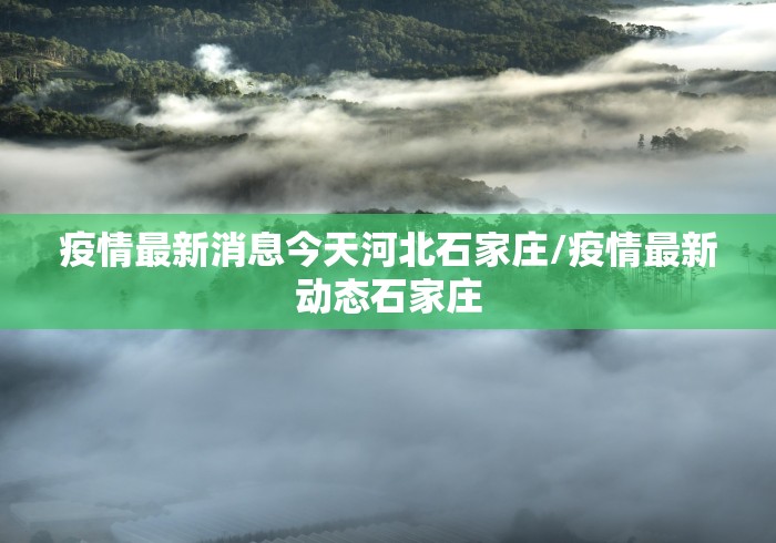 疫情最新消息今天河北石家庄/疫情最新动态石家庄