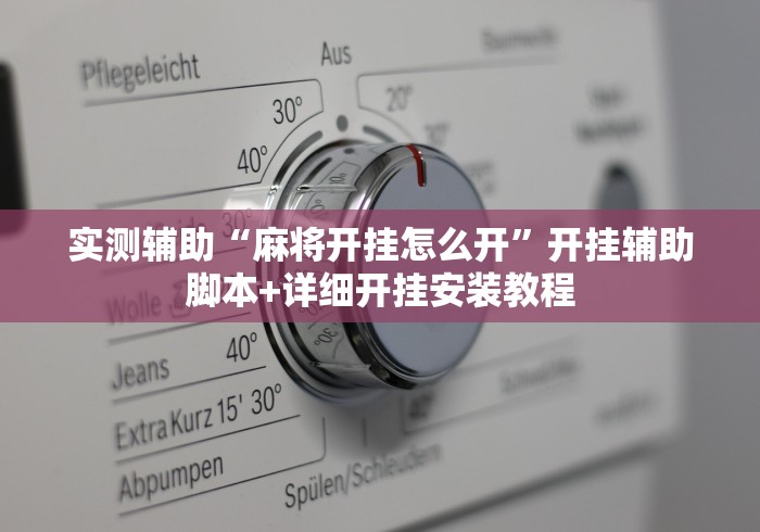 实测辅助“麻将开挂怎么开”开挂辅助脚本+详细开挂安装教程