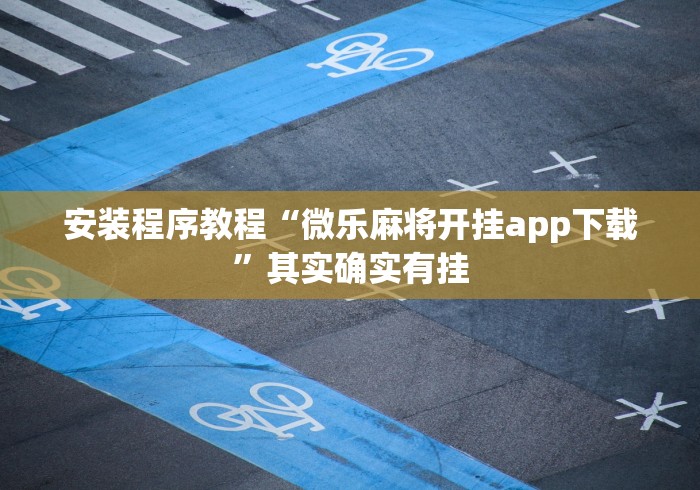 安装程序教程“微乐麻将开挂app下载”其实确实有挂