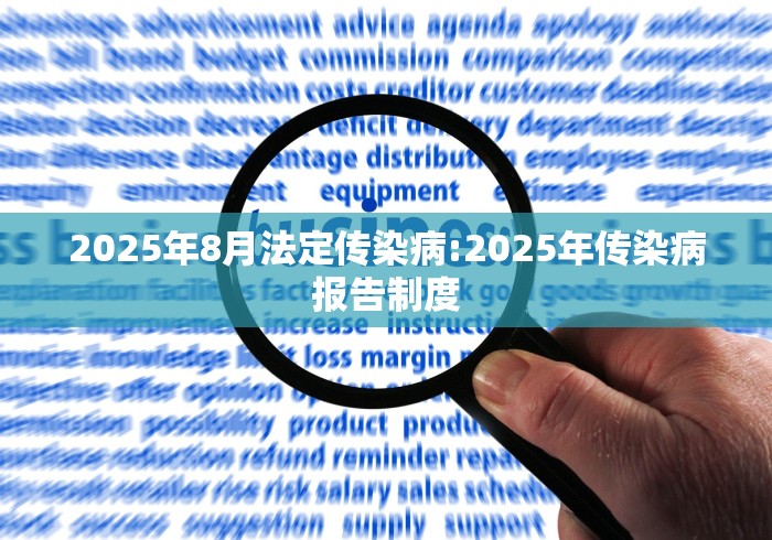 2025年8月法定传染病:2025年传染病报告制度