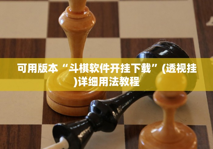 可用版本“斗棋软件开挂下载”(透视挂)详细用法教程
