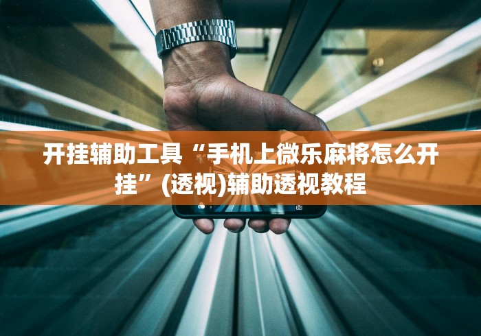 开挂辅助工具“手机上微乐麻将怎么开挂	”(透视)辅助透视教程