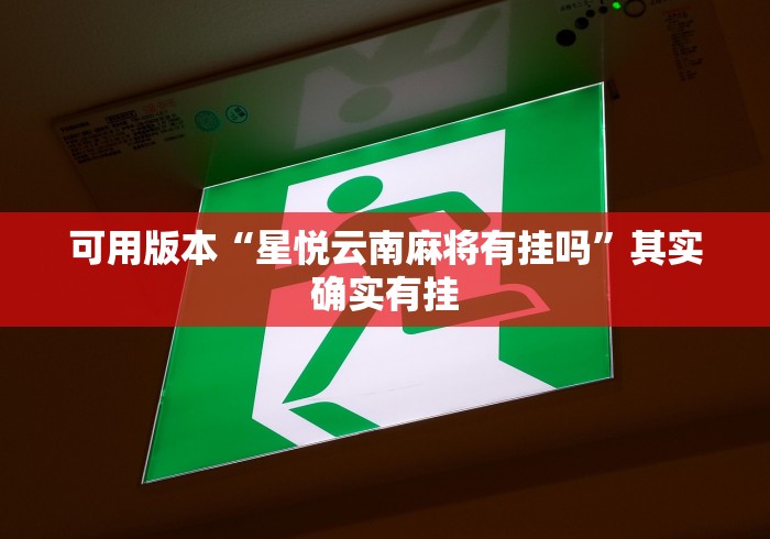 可用版本“星悦云南麻将有挂吗”其实确实有挂