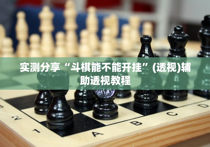实测分享“斗棋能不能开挂”(透视)辅助透视教程