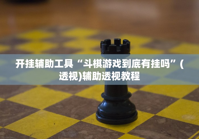 开挂辅助工具“斗棋游戏到底有挂吗”(透视)辅助透视教程