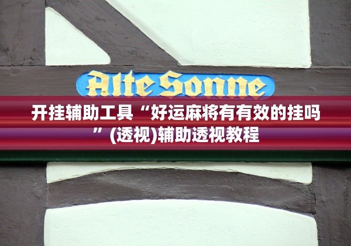 开挂辅助工具“好运麻将有有效的挂吗”(透视)辅助透视教程