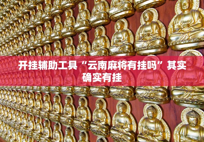 开挂辅助工具“云南麻将有挂吗”其实确实有挂