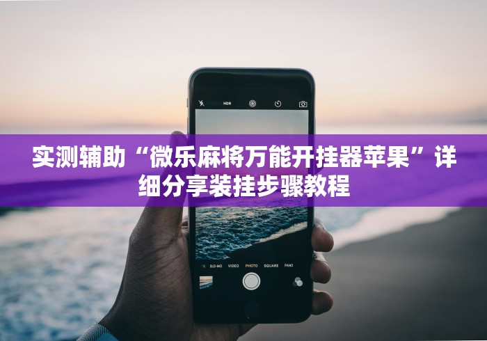 实测辅助“微乐麻将万能开挂器苹果”详细分享装挂步骤教程