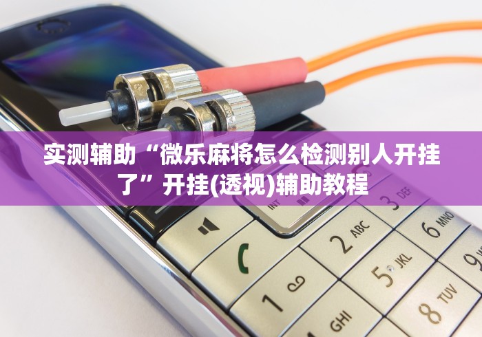 实测辅助“微乐麻将怎么检测别人开挂了	”开挂(透视)辅助教程