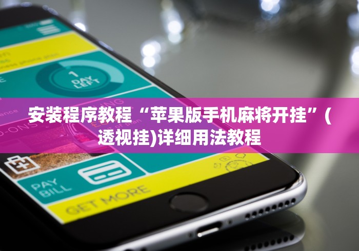 安装程序教程“苹果版手机麻将开挂”(透视挂)详细用法教程