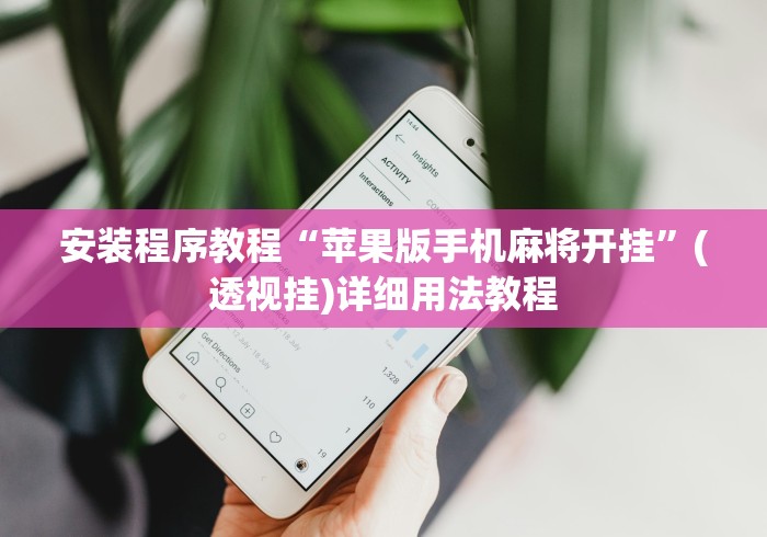 安装程序教程“苹果版手机麻将开挂	”(透视挂)详细用法教程