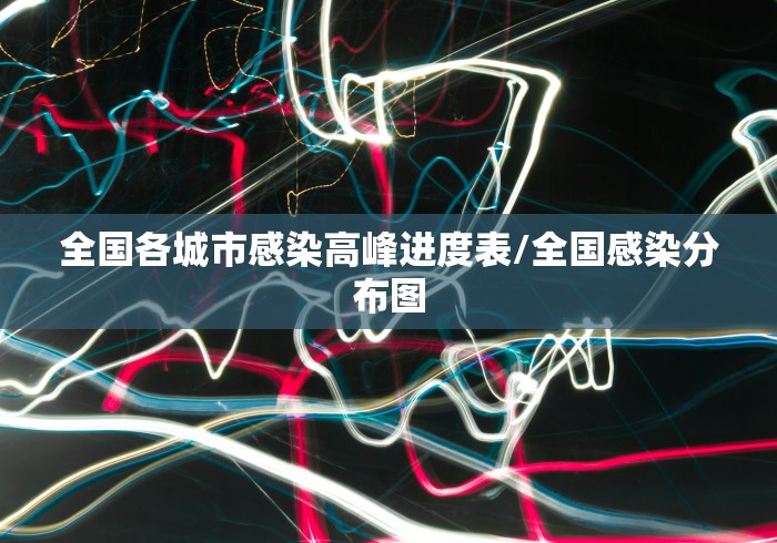 全国各城市感染高峰进度表/全国感染分布图