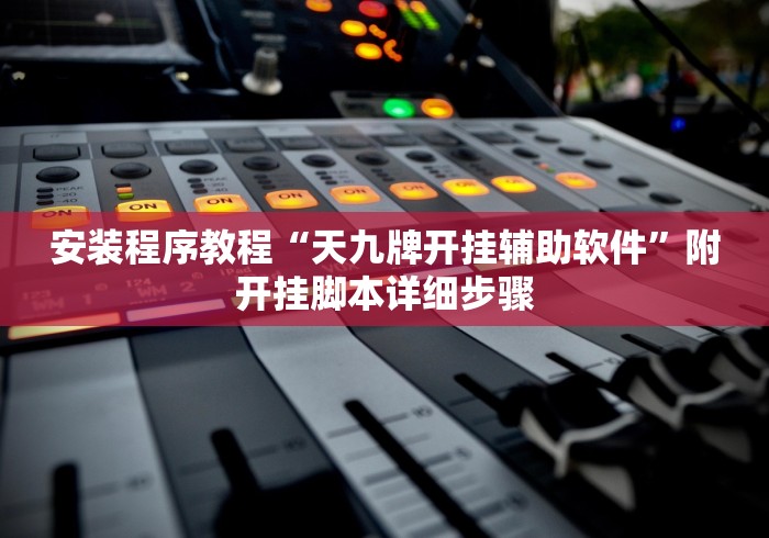 安装程序教程“天九牌开挂辅助软件”附开挂脚本详细步骤