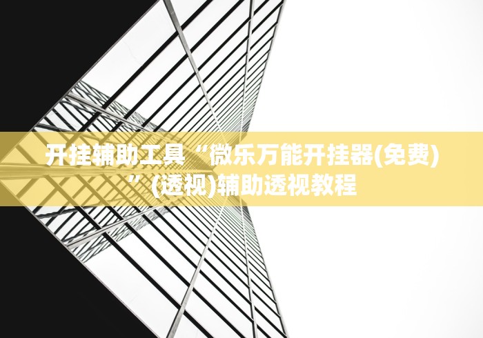 开挂辅助工具“微乐万能开挂器(免费)	”(透视)辅助透视教程