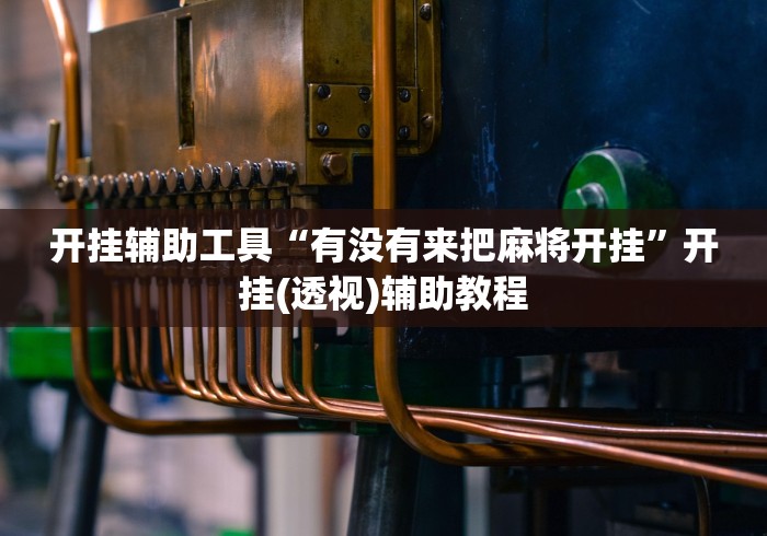 开挂辅助工具“有没有来把麻将开挂”开挂(透视)辅助教程
