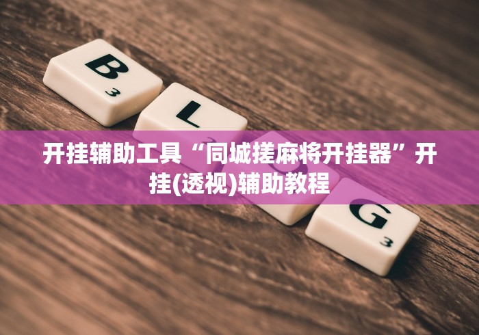开挂辅助工具“同城搓麻将开挂器”开挂(透视)辅助教程