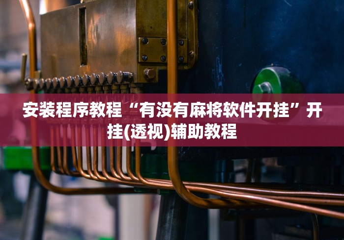 安装程序教程“有没有麻将软件开挂	”开挂(透视)辅助教程