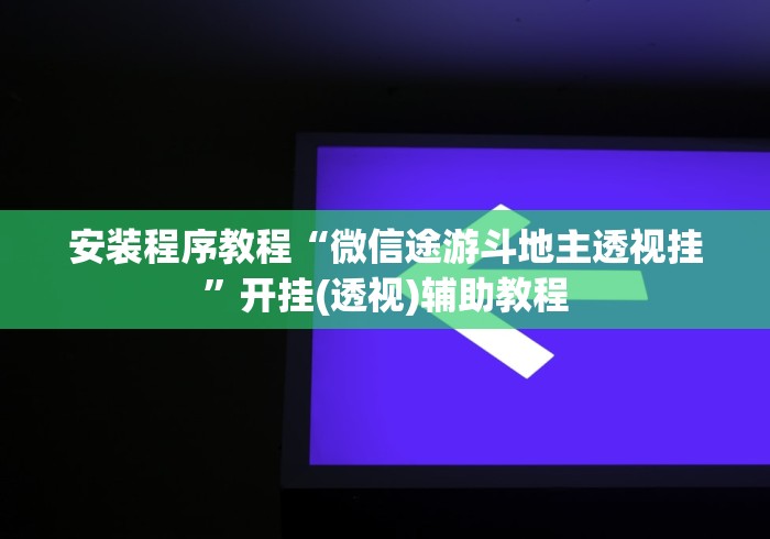 安装程序教程“微信途游斗地主透视挂”开挂(透视)辅助教程