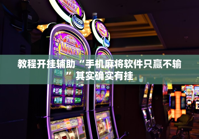 教程开挂辅助“手机麻将软件只赢不输	”其实确实有挂