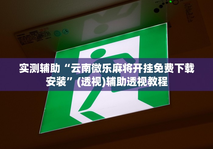 实测辅助“云南微乐麻将开挂免费下载安装”(透视)辅助透视教程