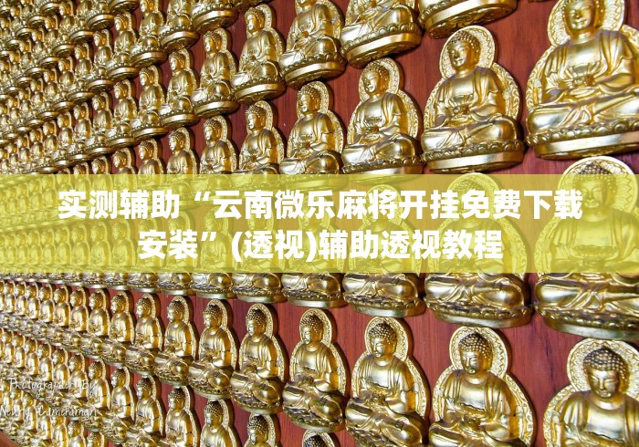 实测辅助“云南微乐麻将开挂免费下载安装	”(透视)辅助透视教程