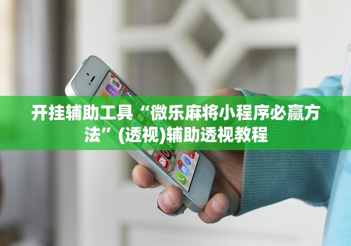 开挂辅助工具“微乐麻将小程序必赢方法	”(透视)辅助透视教程