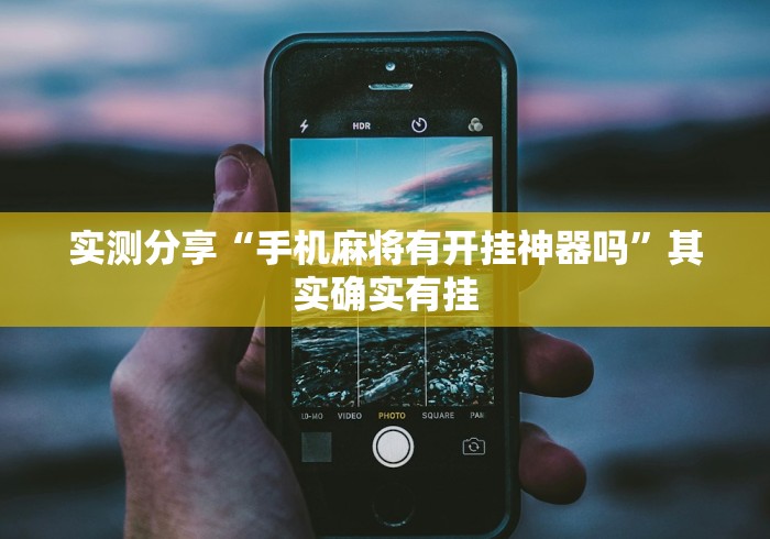实测分享“手机麻将有开挂神器吗”其实确实有挂
