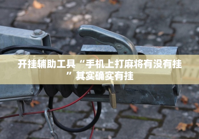 开挂辅助工具“手机上打麻将有没有挂”其实确实有挂