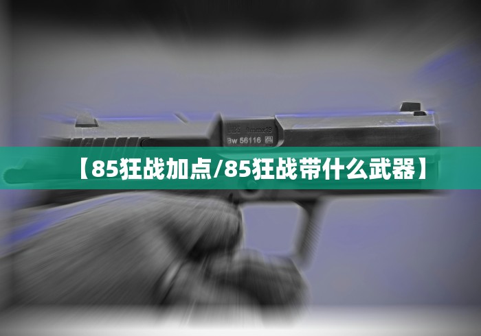 【85狂战加点/85狂战带什么武器】