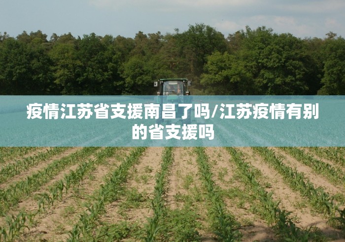 疫情江苏省支援南昌了吗/江苏疫情有别的省支援吗