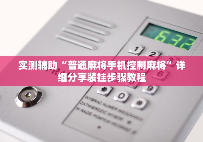 实测辅助“普通麻将手机控制麻将	”详细分享装挂步骤教程