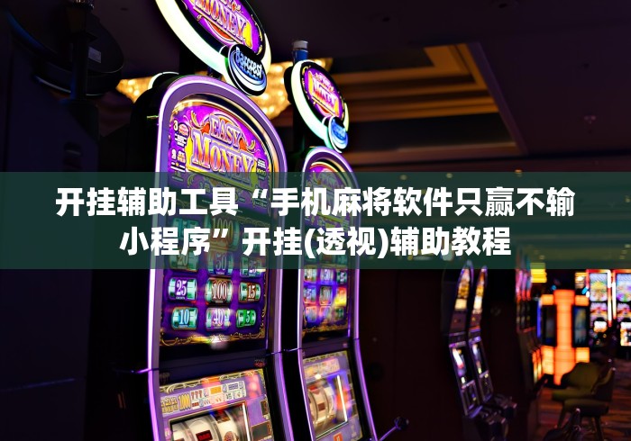 开挂辅助工具“手机麻将软件只赢不输小程序”开挂(透视)辅助教程