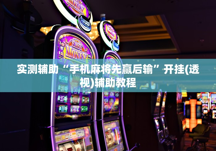 实测辅助“手机麻将先赢后输”开挂(透视)辅助教程
