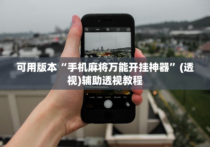 可用版本“手机麻将万能开挂神器”(透视)辅助透视教程