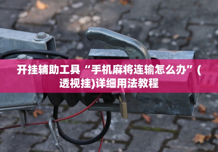 开挂辅助工具“手机麻将连输怎么办	”(透视挂)详细用法教程