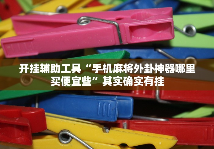 开挂辅助工具“手机麻将外卦神器哪里买便宜些”其实确实有挂