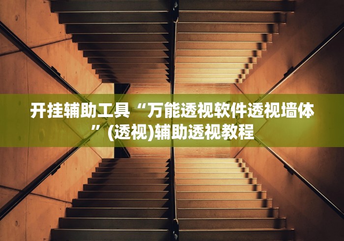 开挂辅助工具“万能透视软件透视墙体”(透视)辅助透视教程