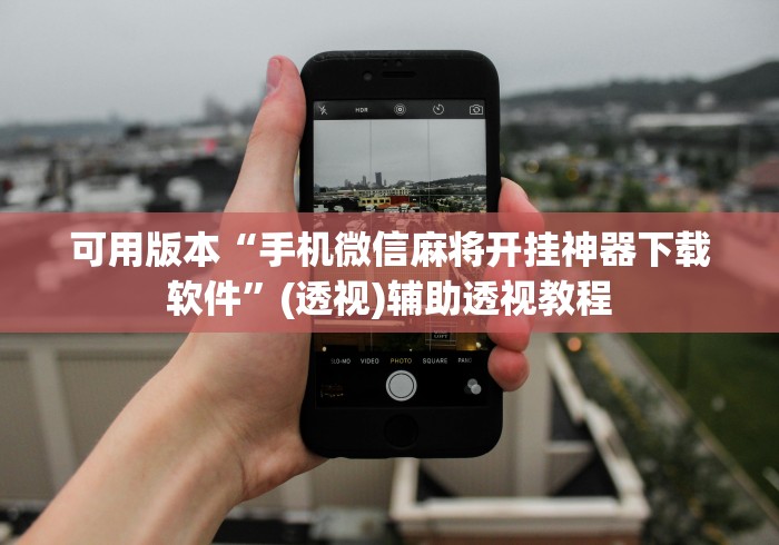 可用版本“手机微信麻将开挂神器下载软件”(透视)辅助透视教程