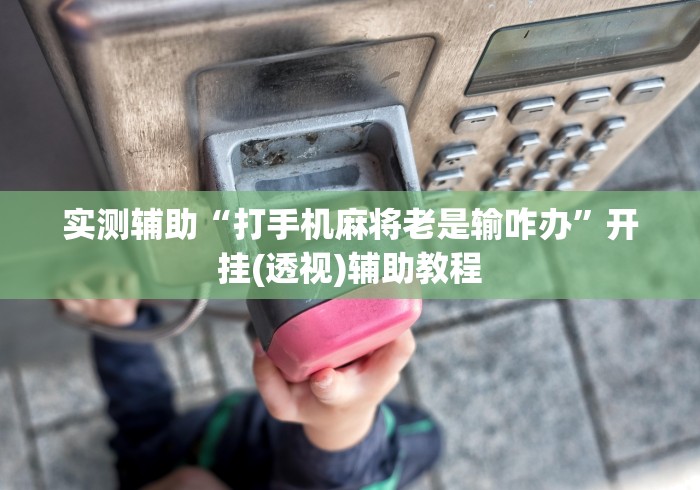 实测辅助“打手机麻将老是输咋办”开挂(透视)辅助教程
