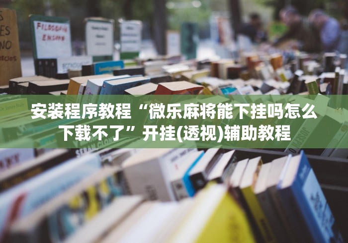 安装程序教程“微乐麻将能下挂吗怎么下载不了”开挂(透视)辅助教程