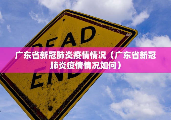 广东省新冠肺炎疫情情况(广东省新冠肺炎疫情情况如何)