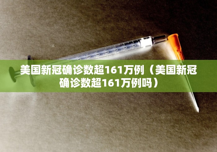 美国新冠确诊数超161万例(美国新冠确诊数超161万例吗)