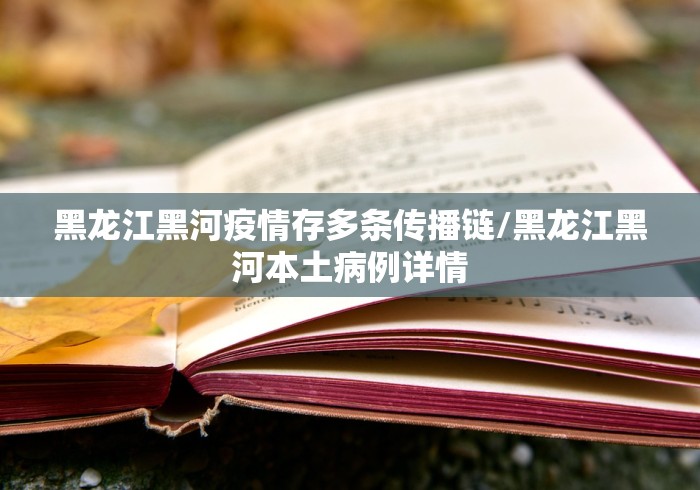 黑龙江黑河疫情存多条传播链/黑龙江黑河本土病例详情