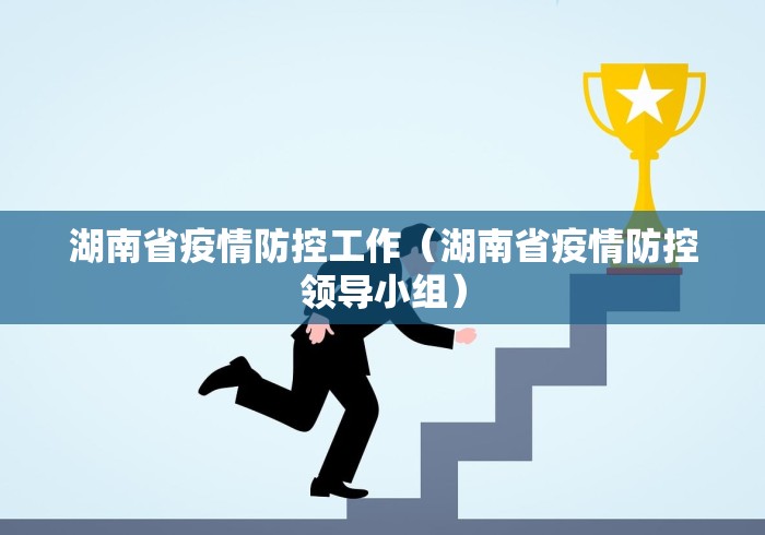 湖南省疫情防控工作（湖南省疫情防控领导小组）