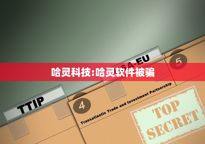 哈灵科技:哈灵软件被骗