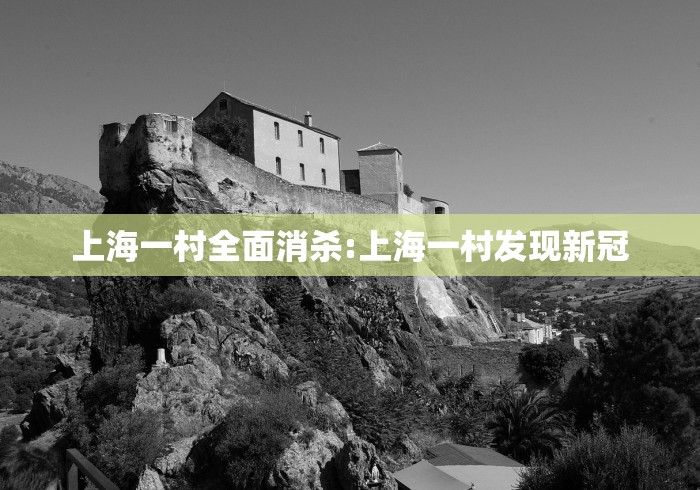 上海一村全面消杀:上海一村发现新冠 上海一村全面消杀:上海一村发现新冠