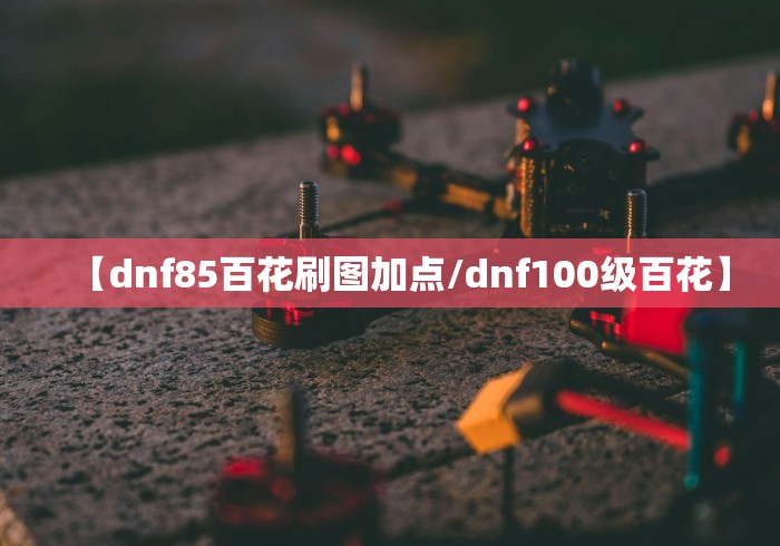 【dnf85百花刷图加点/dnf100级百花】