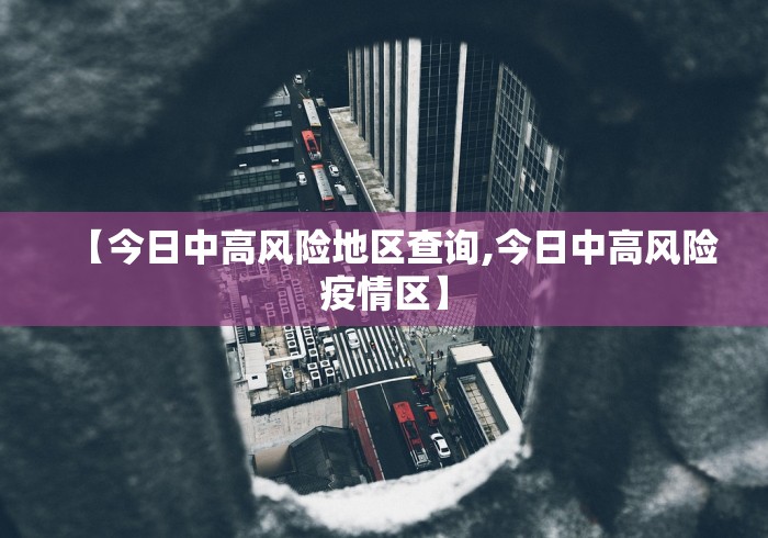 【今日中高风险地区查询,今日中高风险疫情区】