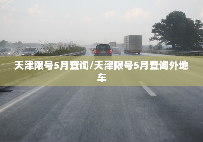 天津限号5月查询/天津限号5月查询外地车